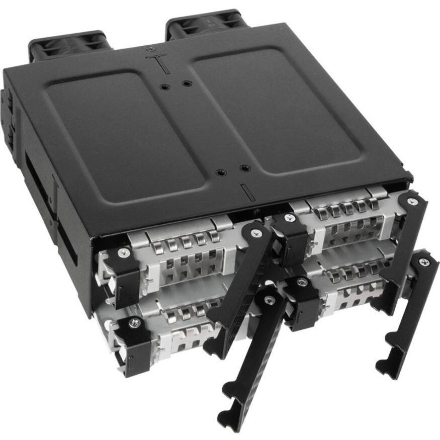 Alt View 4. Icy Dock - ToughArmor MB699VP-B V3 Drive Enclosure for 5.25" PCI Express NVMe 4.0, U.2, U.3 - SFF-8612 OCuLink Host Interface Inter.