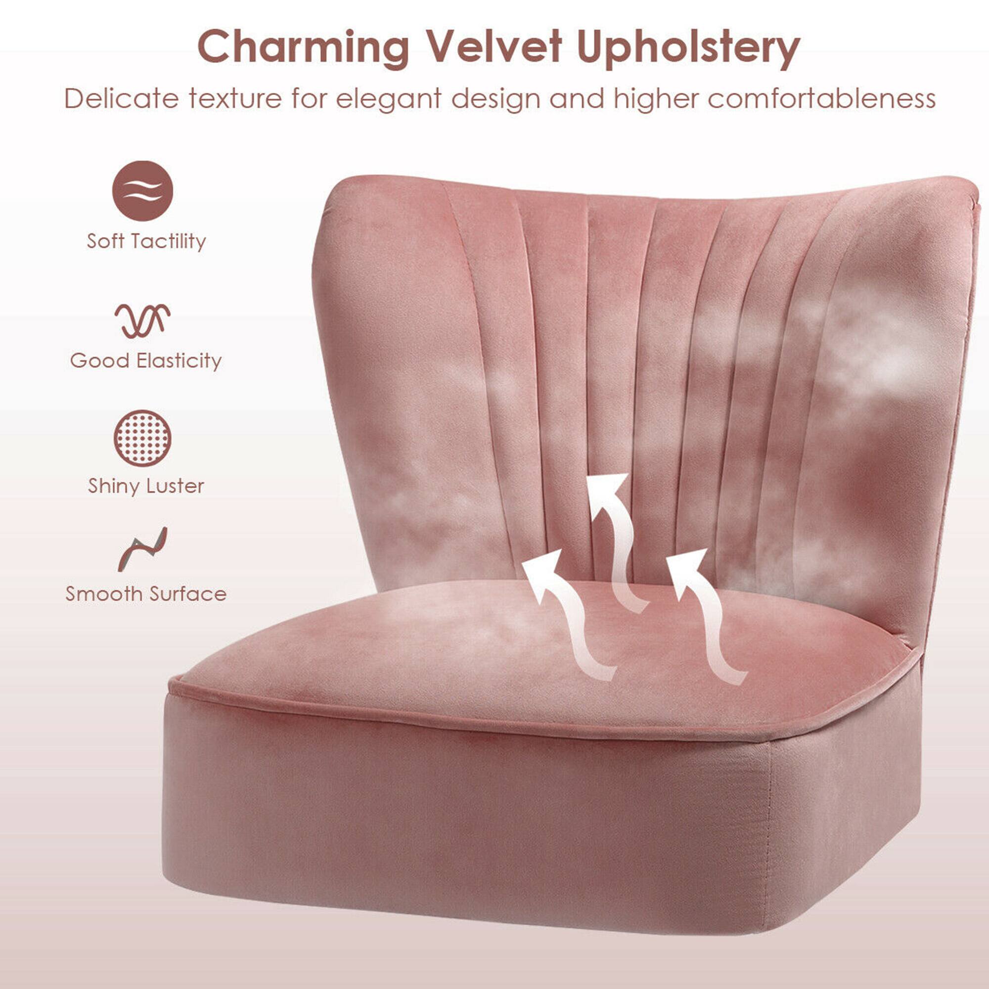 Charming Velvet Upholstery  
Delicate texture for elegant design and higher comfortableness  

- Soft Tactility  
- Good Elasticity  
- Shiny Luster  
- Smooth Surface