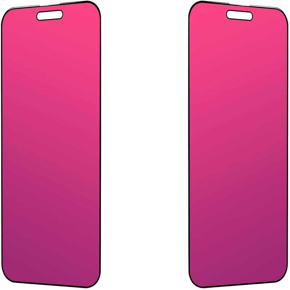 PARKER SLATER - 2 Pack Privacy Screen Protector for iPhone 16 Pro Max 6.9", Gradient Electroplated Tempered Glass, Anti-Spy, Anti-Blue L - Gradient Color
