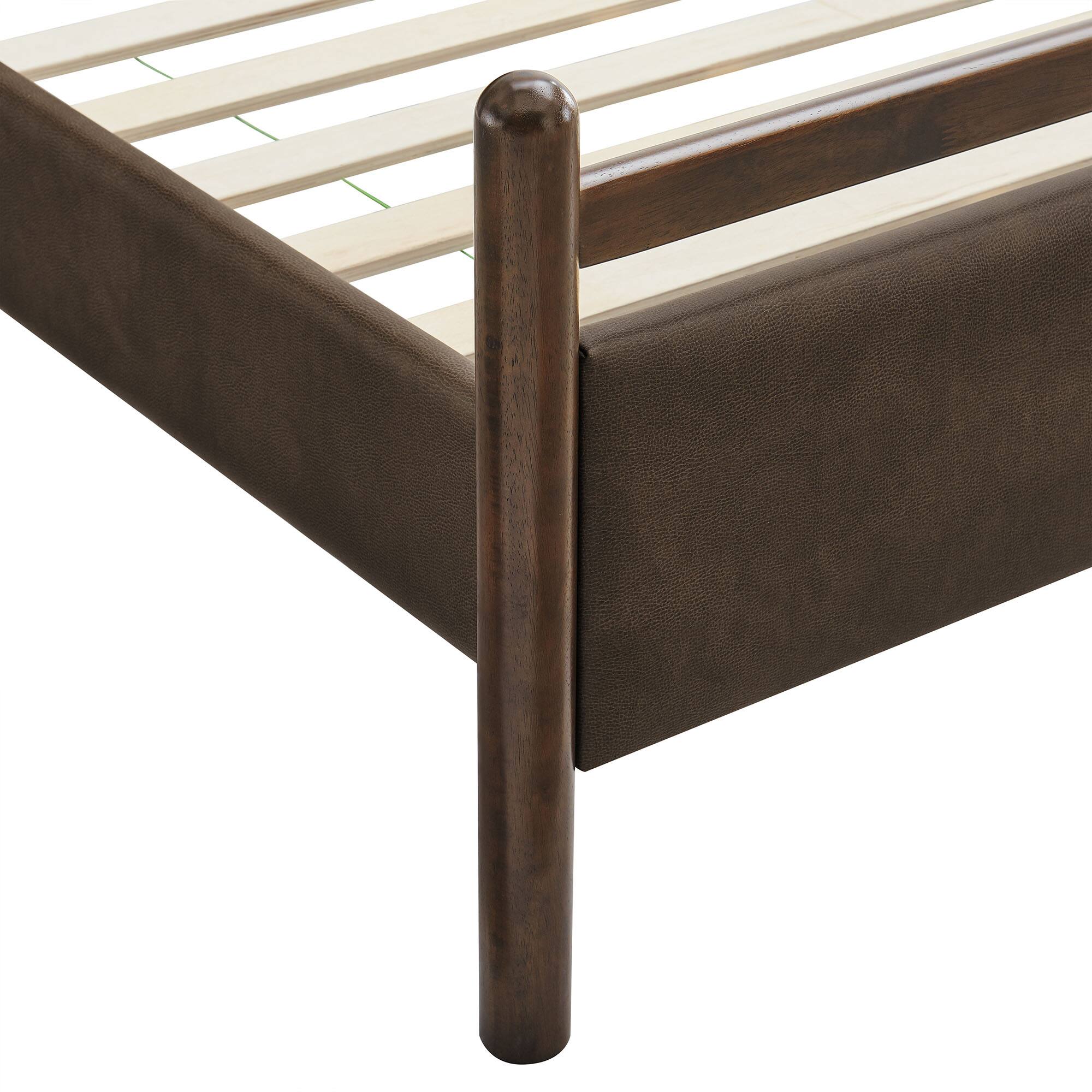 Alt View 6. Modway - Ginny Platform Bed Frame by Modway - Wenge Mushroom.