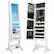Front. Costway - Mirrored Jewelry Cabinet Organizer Storage Box White - White.