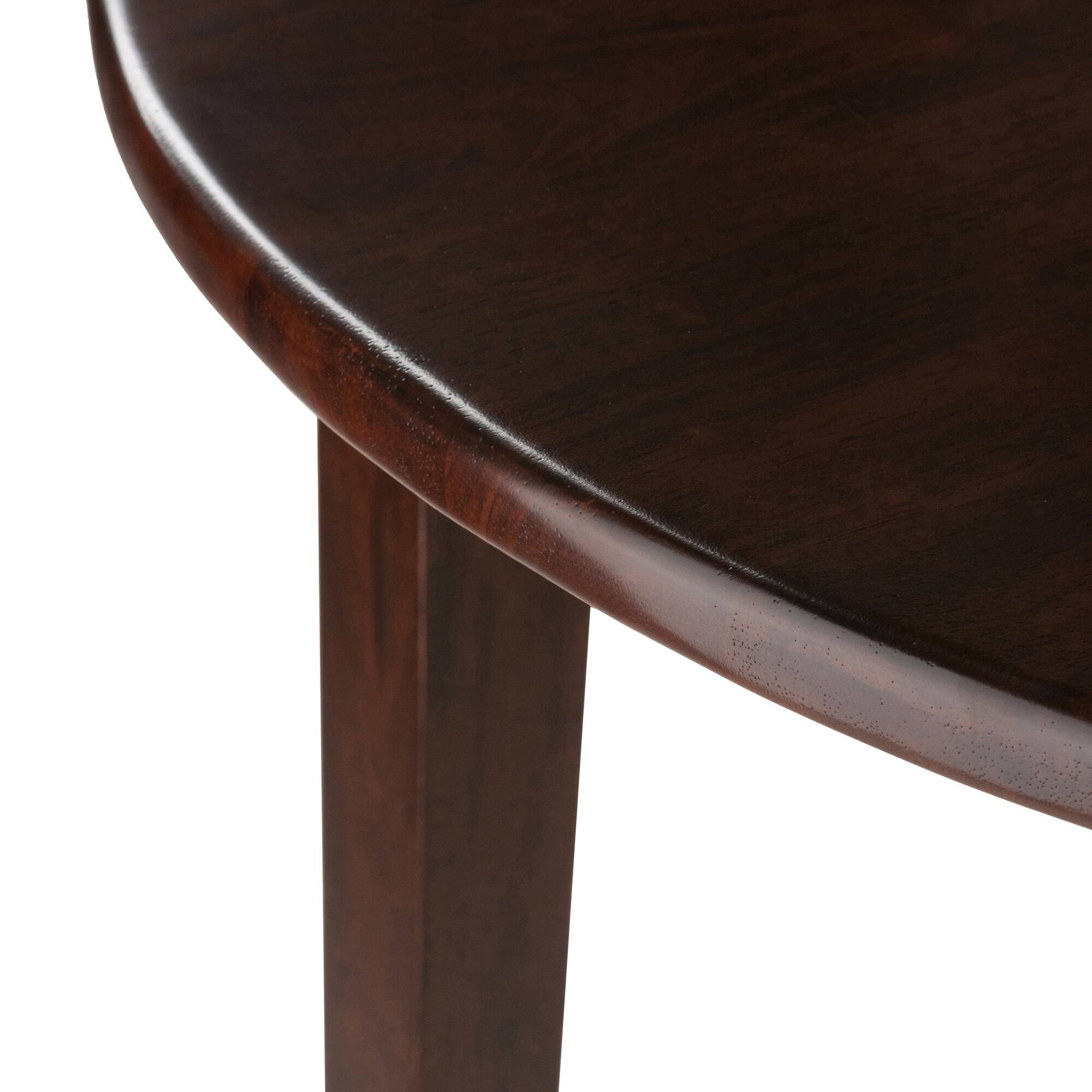 Alt View 6. Winsome Wood - Clayton Round Drop Leaf Dining Table - Walnut.