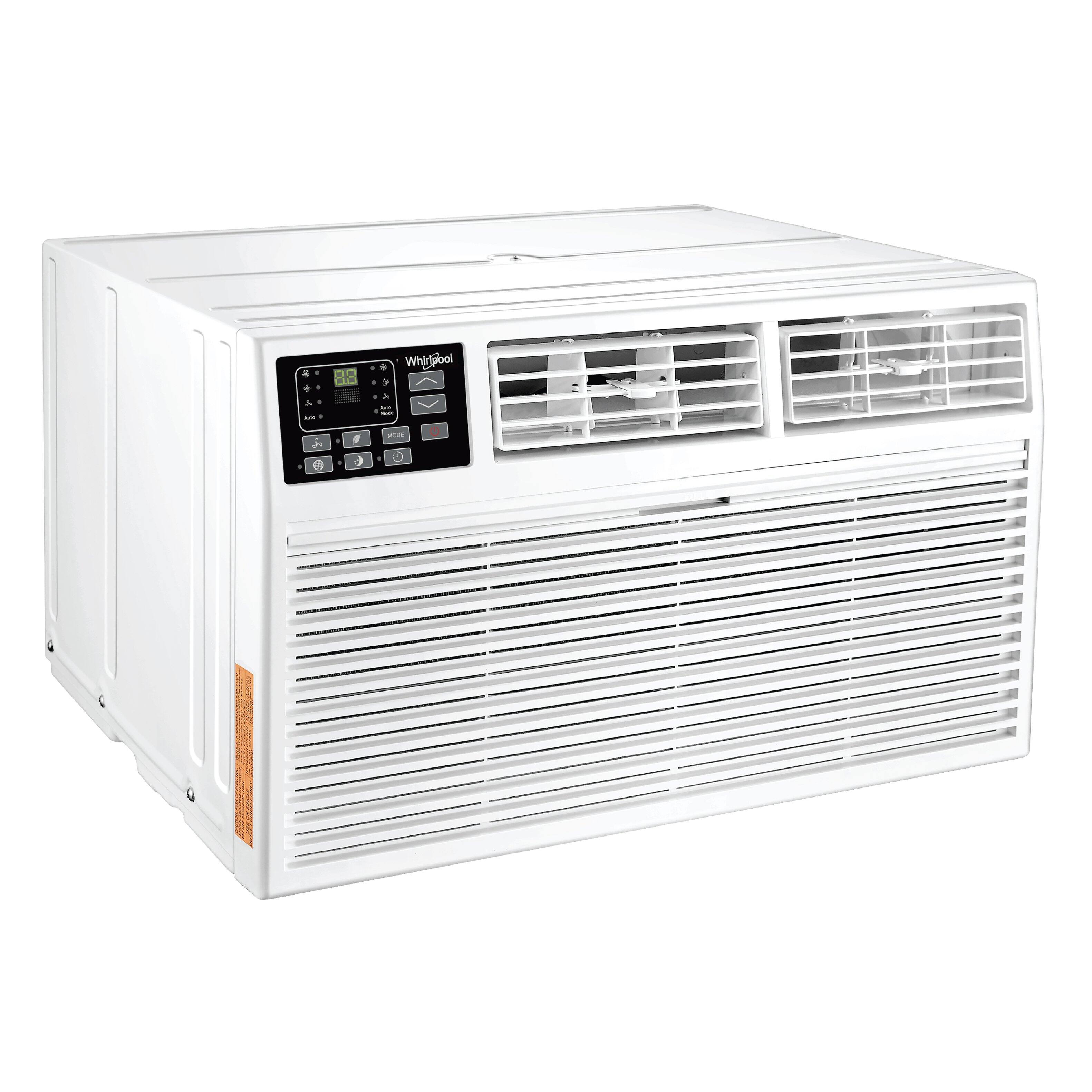 Alt View 6. Whirlpool - 550 Sq. Ft. 12,000 BTU 230V Through the Wall Air Conditioner - White.