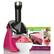 Left. Yonanas - Deluxe Vegan Non-Dairy Frozen Fruit Soft Serve Dessert Maker, Includes 75 Recipes, 200 Watts - Pink.