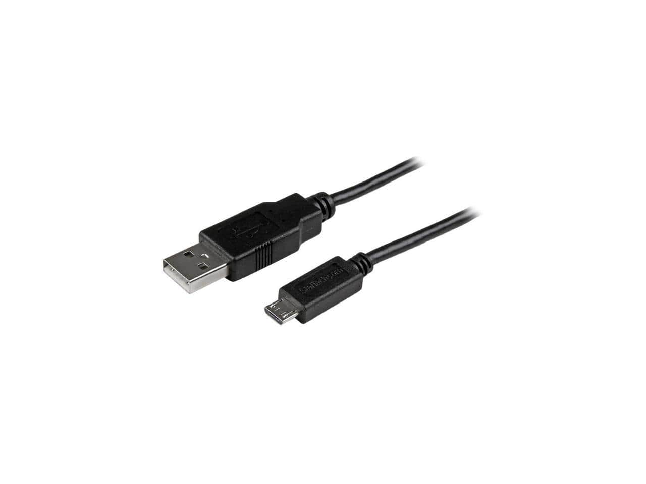 StarTech.com - StarTech USBAUB15CMBK 15cm USB to Micro USB Charge Sync Cable