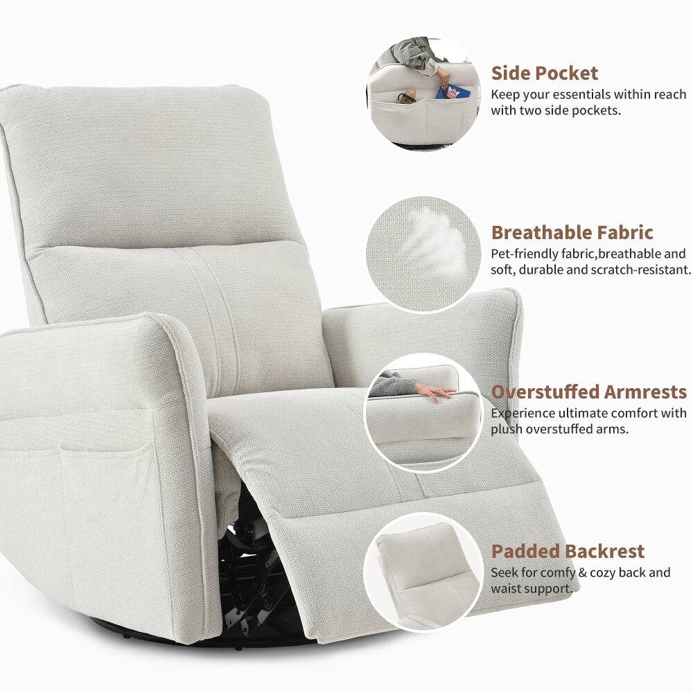 Side Pocket  
Keep your essentials within reach with two side pockets.

Breathable Fabric  
Pet-friendly fabric, breathable and soft, durable and scratch-resistant.

Overstuffed Armrests  
Experience ultimate comfort with plush overstuffed arms.

Padded Backrest  
Seek for comfy & cozy back and waist support.