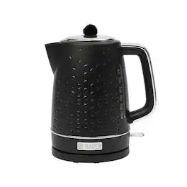 Haden - Starbeck 1.7 Liter Stainless Steel Electric Water Kettle, Black & Chrome - Black / Chrome