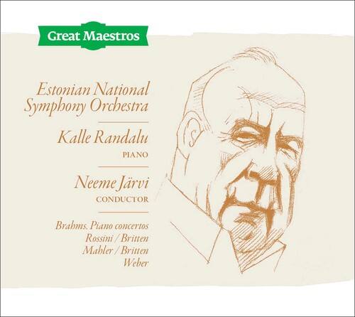 Great Maestros

Estonian National Symphony Orchestra

Kalle Randalu  
PIANO

Neeme Järvi  
CONDUCTOR

Brahms. Piano concertos  
Rossini / Britten  
Mahler / Britten  
Weber