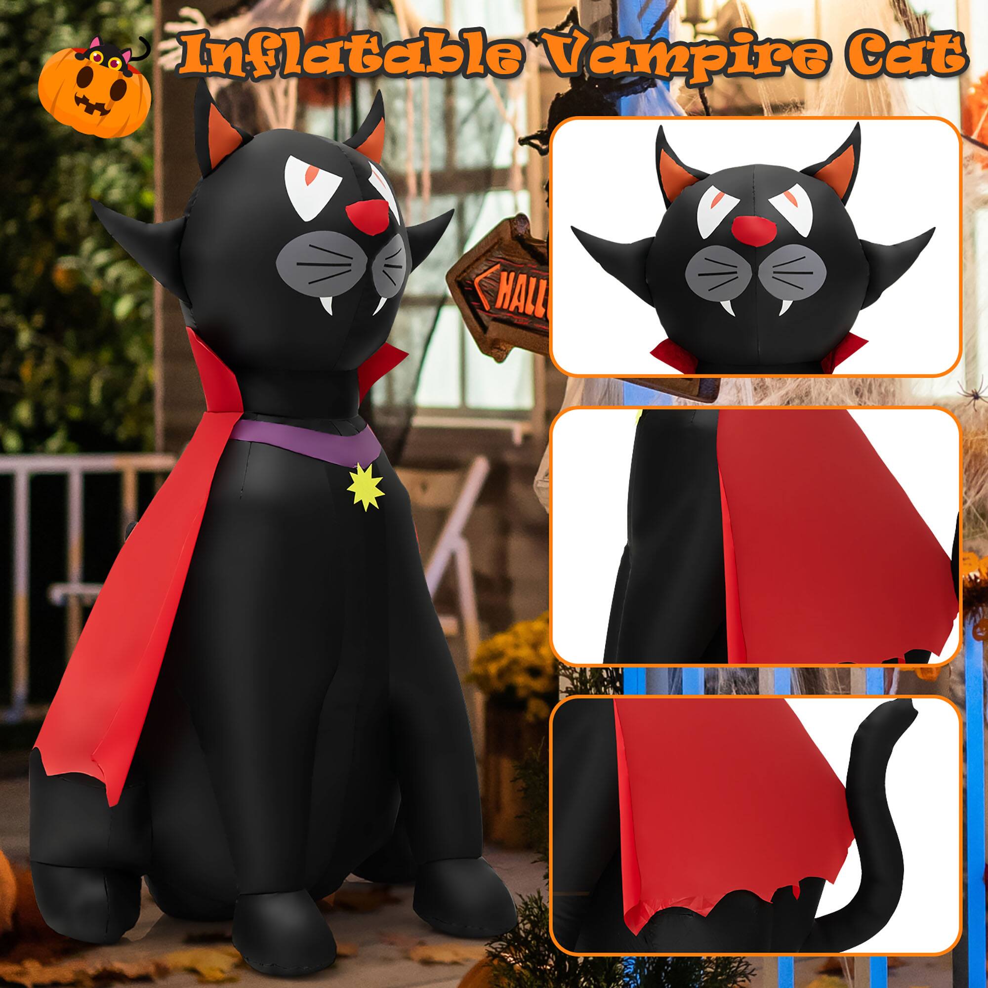 Inflatable Vampire Cat