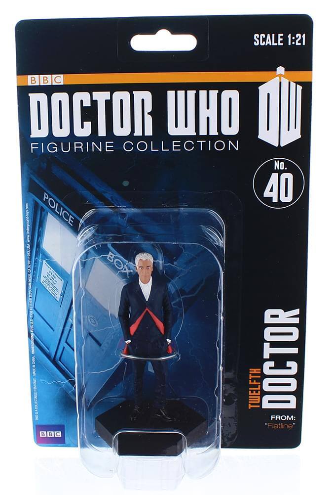 SCALE 1:21  
BBC DOCTOR WHO FIGURINE COLLECTION  
No. 40  
POLICE BOX 50  
IRAE  
ADAZITE  
UNDERGROUND  
CA  
MADE IN CHINA  
TWELFTH DOCTOR  
FROM: "Flatline"  
www.underground-toys.com