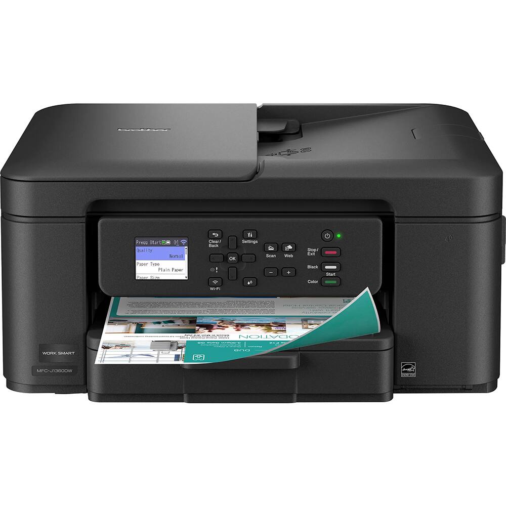 Freco Start 01 Dl by Snl Puper Type Plain Faper Prose fas Clear/ Back ! W Y. Settings Scan K al Mieh + Stop Ca Back Callor Start 1- ODATION : | : ..- - WORK SMART H C.N. ... M MFC-J13G0OW