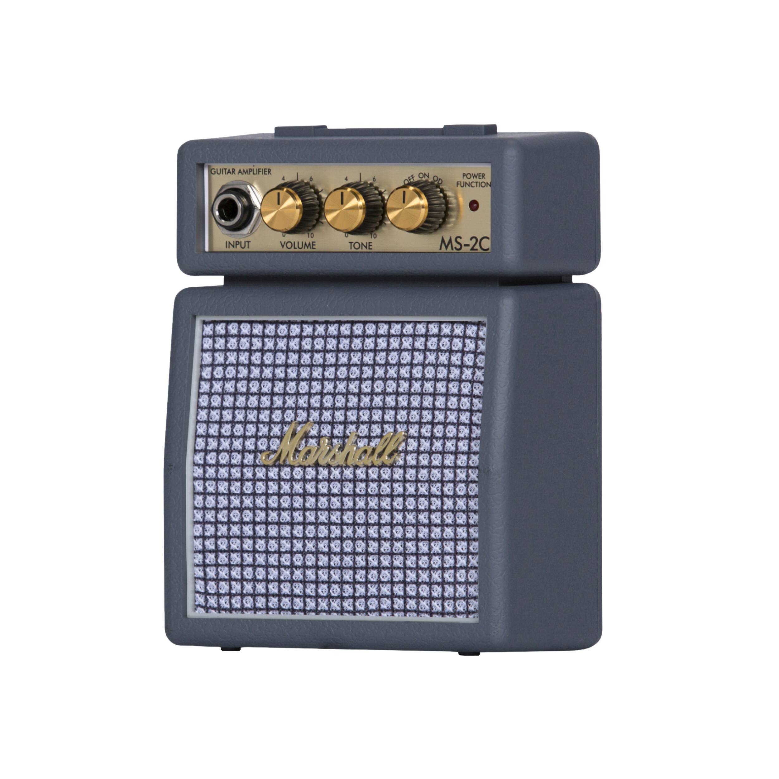 GUITAR AMPLIFIER  
INPUT  
VOLUME 0-10  
TONE 0-10  
POWER FUNCTION  
OFF ON OD  
MS-2C  
Marshall