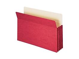 Smead - File Pocket, 3.5" Expansion, Legal Size - Red