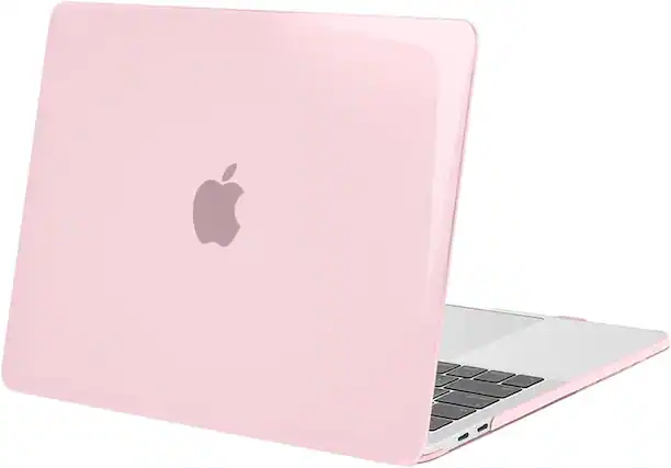 Front. mosiso - Hard Shell Case for 13-inch MacBook Pro 2016-2026 A2338 A2289 A2251 A2159 A1989 A1706 A1708 - Rose Pink.