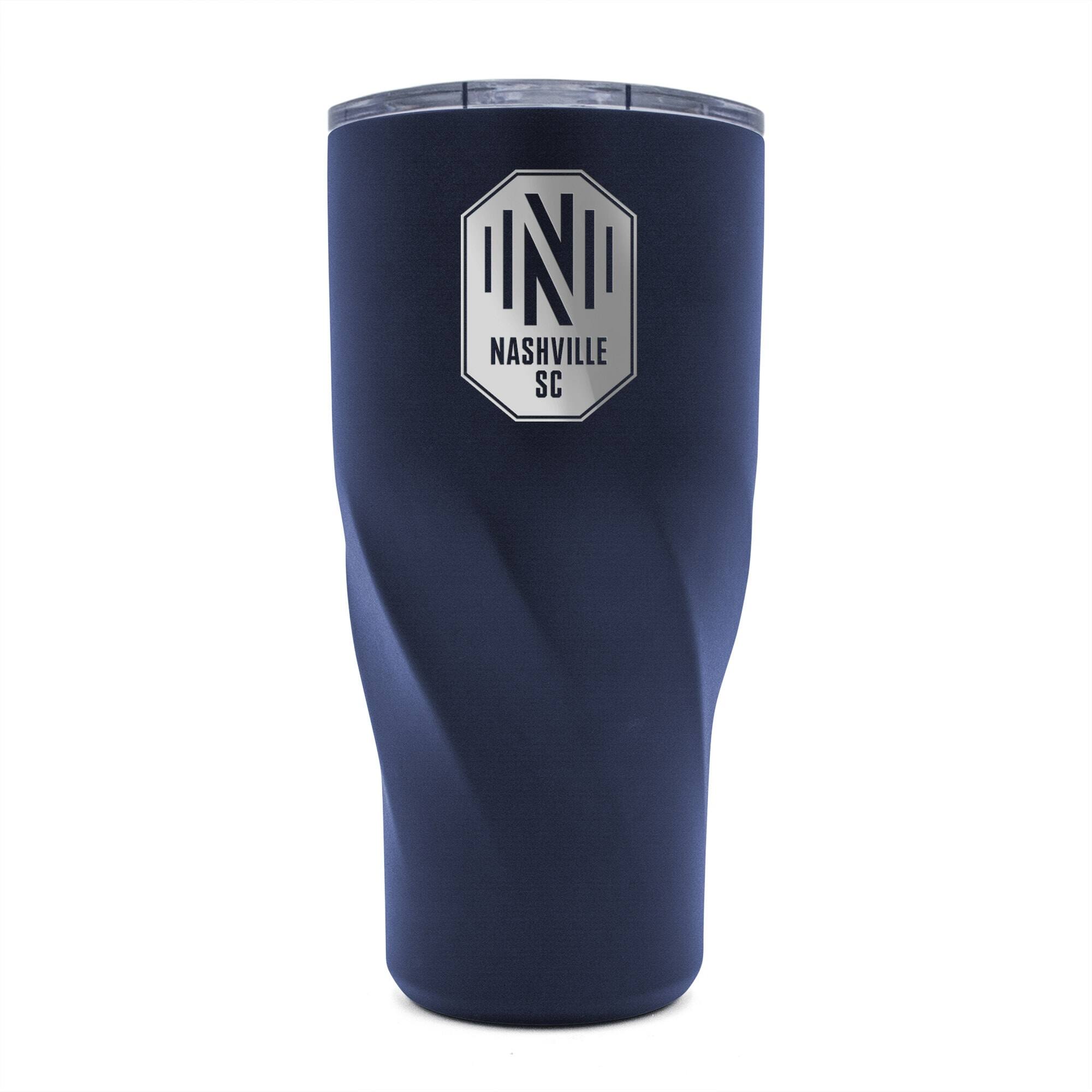 Front. WinCraft - Nashville SC 30oz. Morgan Stainless Steel Tumbler - Multicolor.