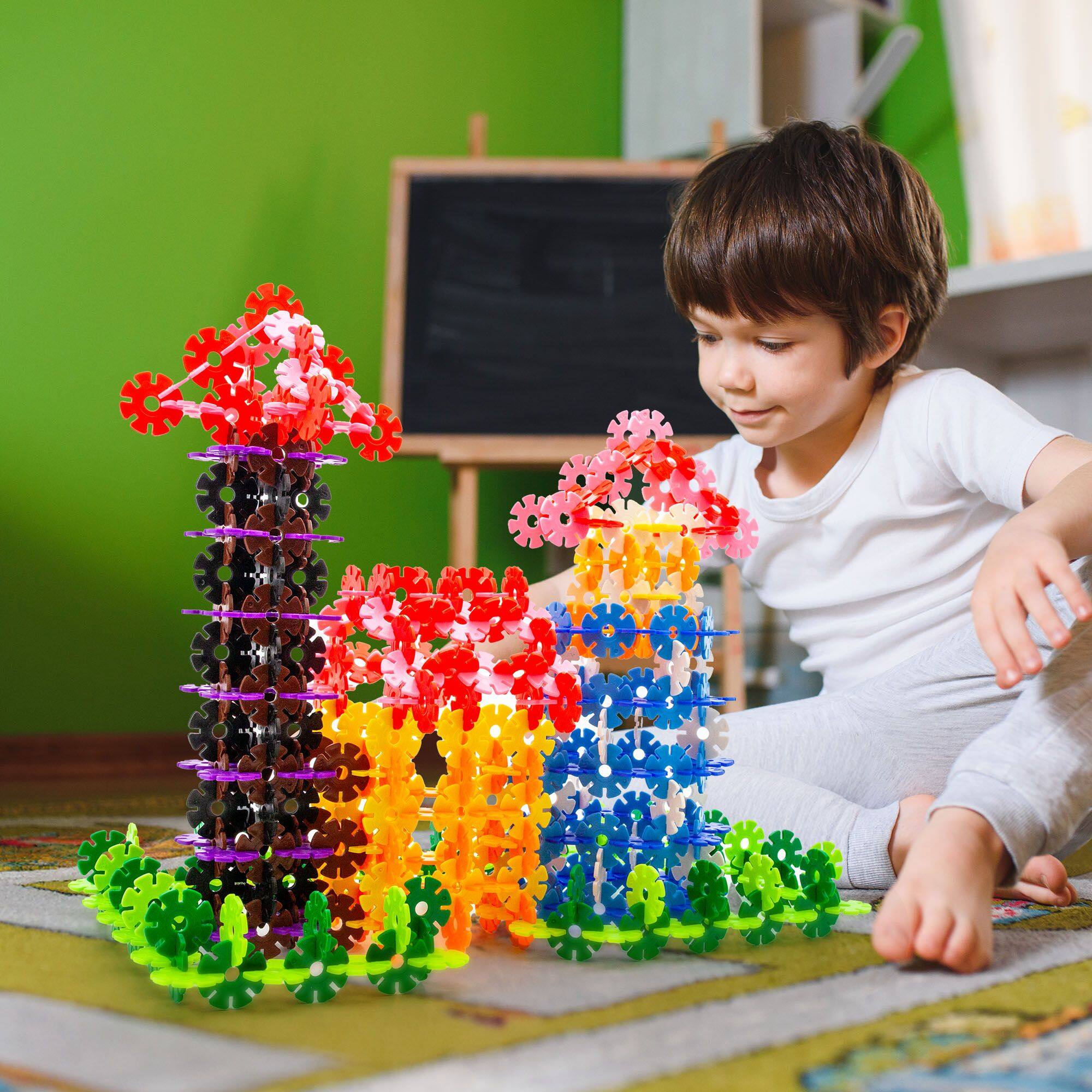 Alt View 1. PicassoTiles - PicassoTiles 300pc Building Chips Interlocking Disc Construction Blocks.