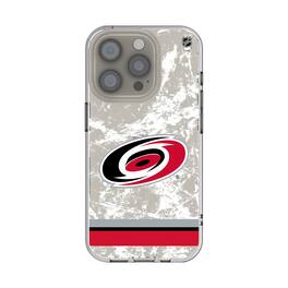 Keyscaper - NHL - Carolina Hurricanes iPhone Stripe Clear Ice Case - 16e - Multicolor