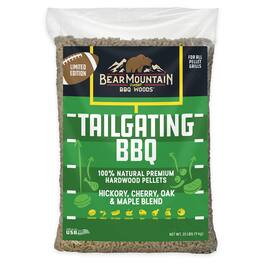 Bear Mountain BBQ - Bear Mountain Tailgating BBQ, Hickory, Cherry, Oak, and Maple Blend, 20 Pounds