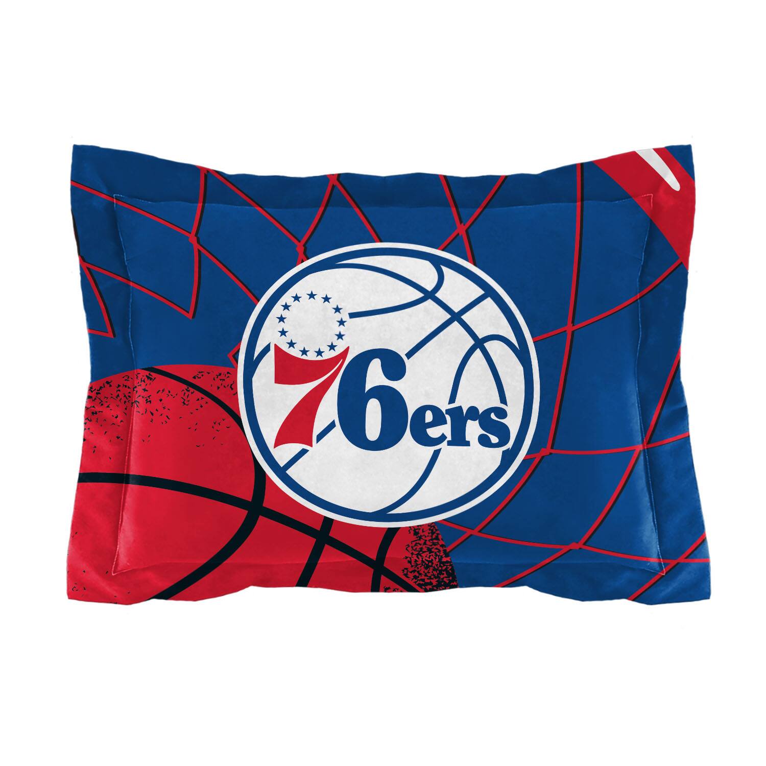 Left. Sweet Home Collection - NBA Philadelphia 76ers Comforter & Pillow Sham Set- Full/Queen - Multicolored.