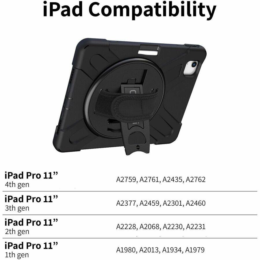 iPad Compatibility

iPad Pro 11"  
4th gen  
A2759, A2761, A2435, A2762  

iPad Pro 11"  
3rd gen  
A2377, A2459, A2301, A2460  

iPad Pro 11"  
2nd gen  
A2228, A2068, A2230, A2231  

iPad Pro 11"  
1st gen  
A1980, A2013, A1934, A1979