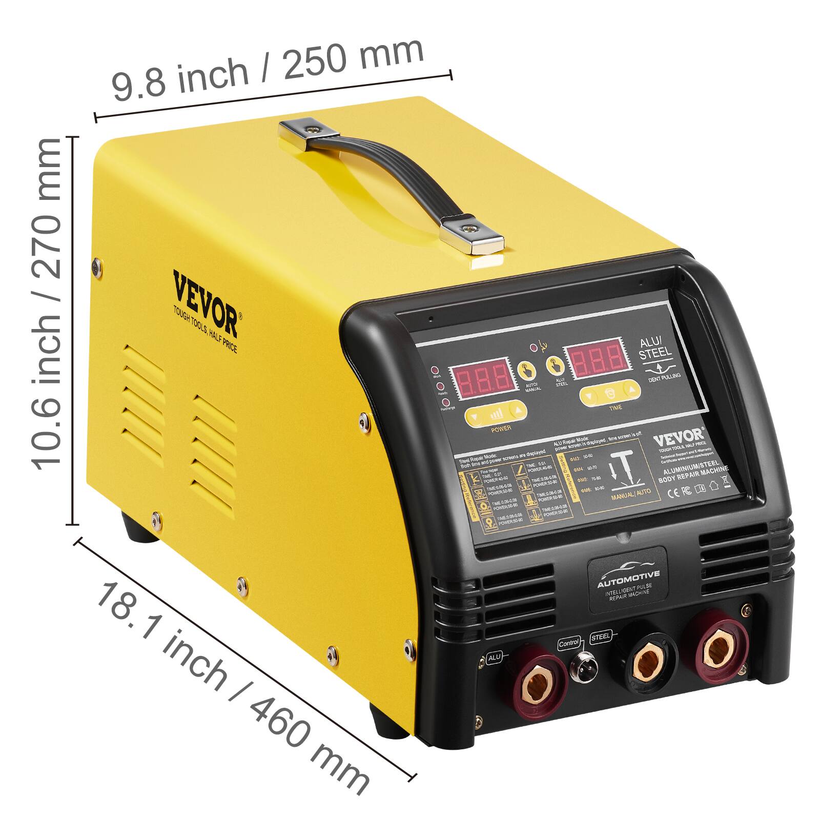 / 250 mm 9.8 inch mm / 270 inch VEVOR TOOLS HALF PRICE ALU/ STEEL APP FA DENTPULLING - TIME 10.6 POWER Made are KOOMET VEVOR' Repair SHOK depayed 100 100 power TOOUS Mode 100ml IT deplayed 30g Stat Reper and/power Bab 100 IST STEEL POICES 204 ALUMINIUM MACHINE 621 REPAIR THESR40 BODY POWERSHING as POWERS ME AUTO CE PC 3R: FREE MANUALI POIDUAR THEAM TOMASA P PRESSED AUTOMOTIVE INTELL on WACHAE PAR REPAIR 18.1 Control STEEL inch I 460 mm