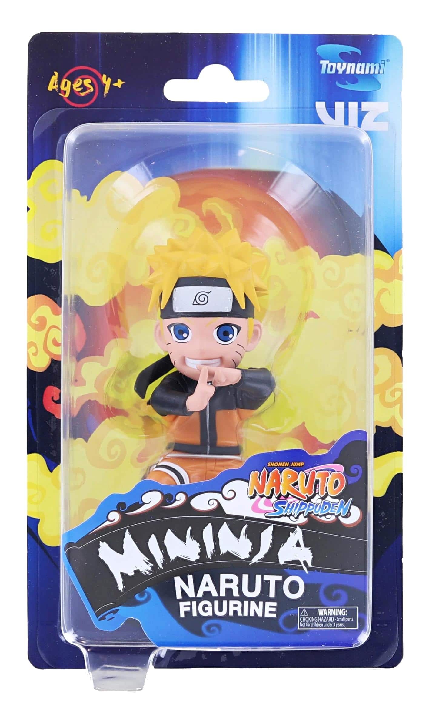Toynami - Naruto Shippuden Mininja 4 Inch Figurine Series 1 | Naruto - Orange