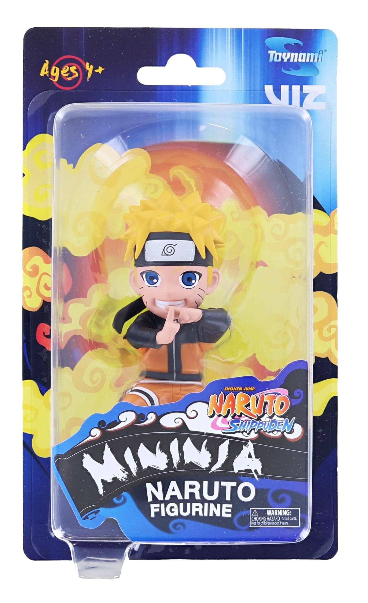Ages 4+  
Toynami  
VIZ  
SHONEN JUMP  
NARUTO SHIPPUDEN  
NARUTO FIGURINE  
WARNING: CHOKING HAZARD - Small parts. Not for children under 3 years.