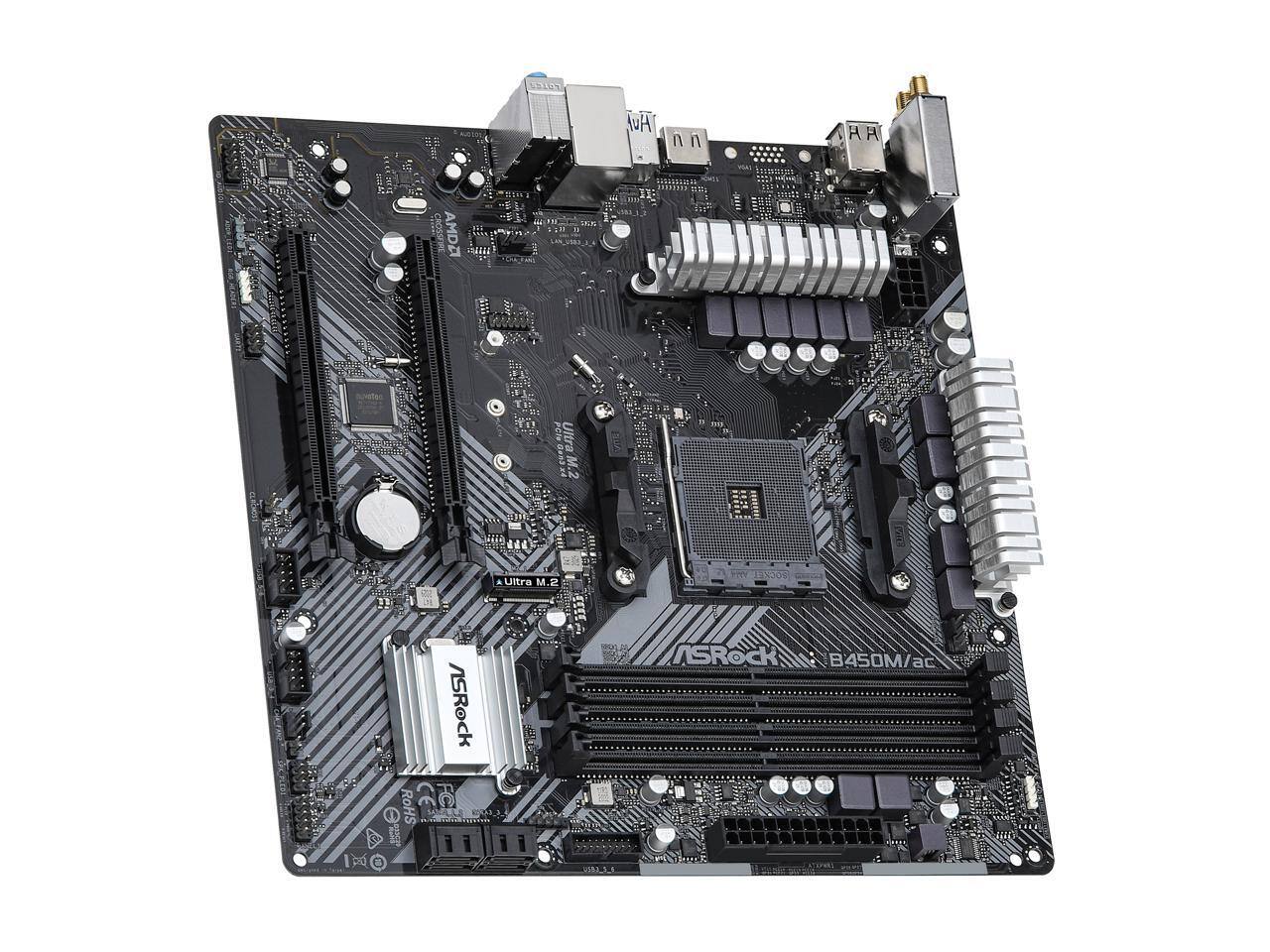 UH nn HA CROSSER AMDZ 10 HR COU Ultra 1 uttre M 10 13300 RoHS i ASRock FC ASRock B450M/ac ac