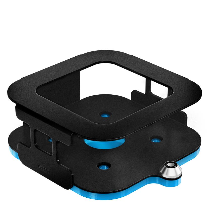 Alt View 1. RackSolutions - RackSolutions tvTray Secure Wall Mount for Apple TV 4K (Latest Model) - Black.