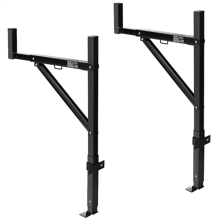 Steel Ladder Rack Foot Kit VEVOR Truck Rack, 19 34inch Extendable Truck Ladder Rack, 38.6