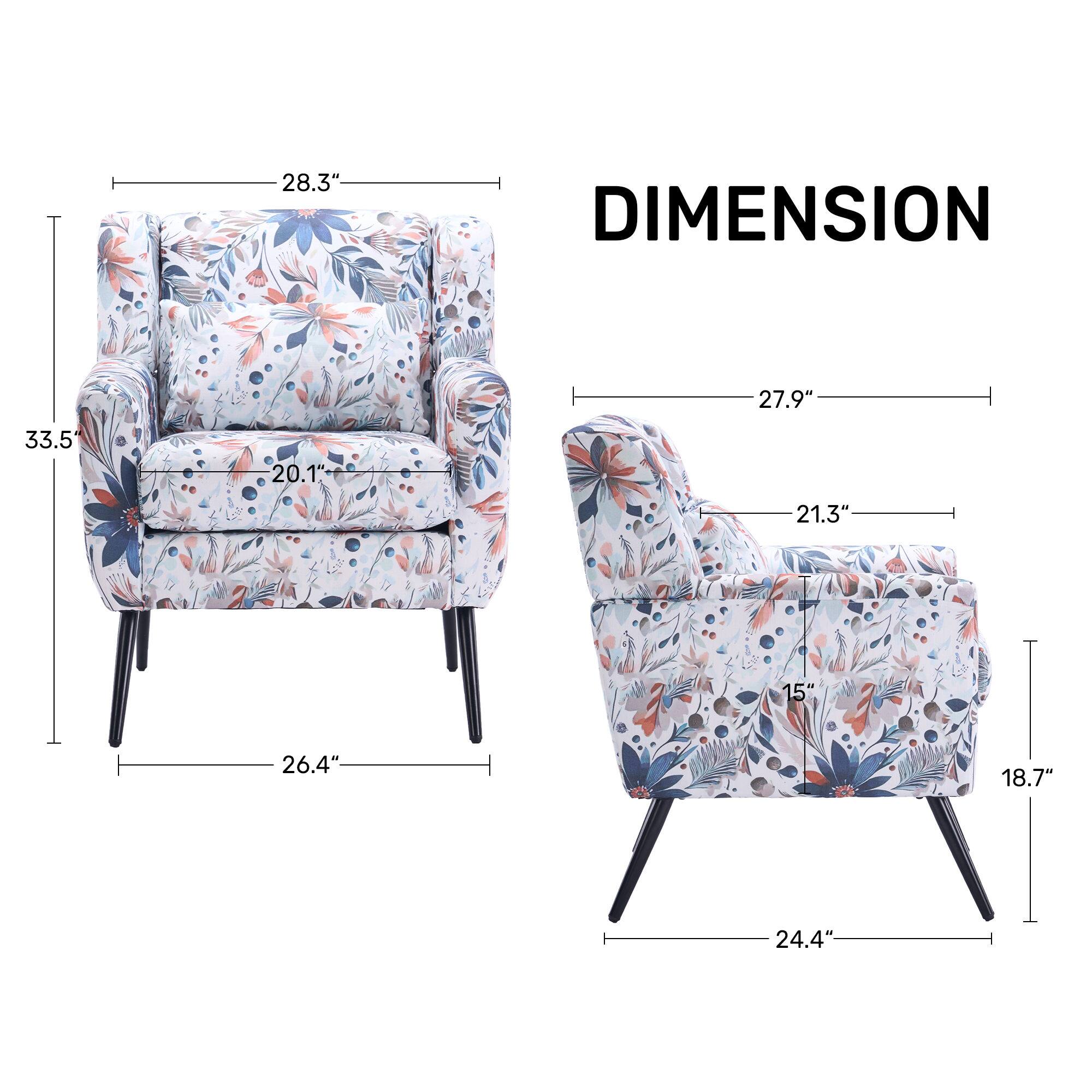 DIMENSION 28.3" 27.9" 33.5" 20.1" 21.3" 15" 26.4" 18.7" 24.4"