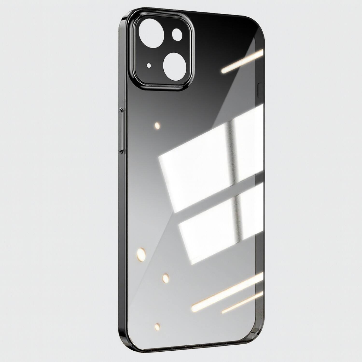 Left. SaharaCase - Venture Series Ultra Thin Case for iPhone 15 Plus - Smoke Clear - Clear.