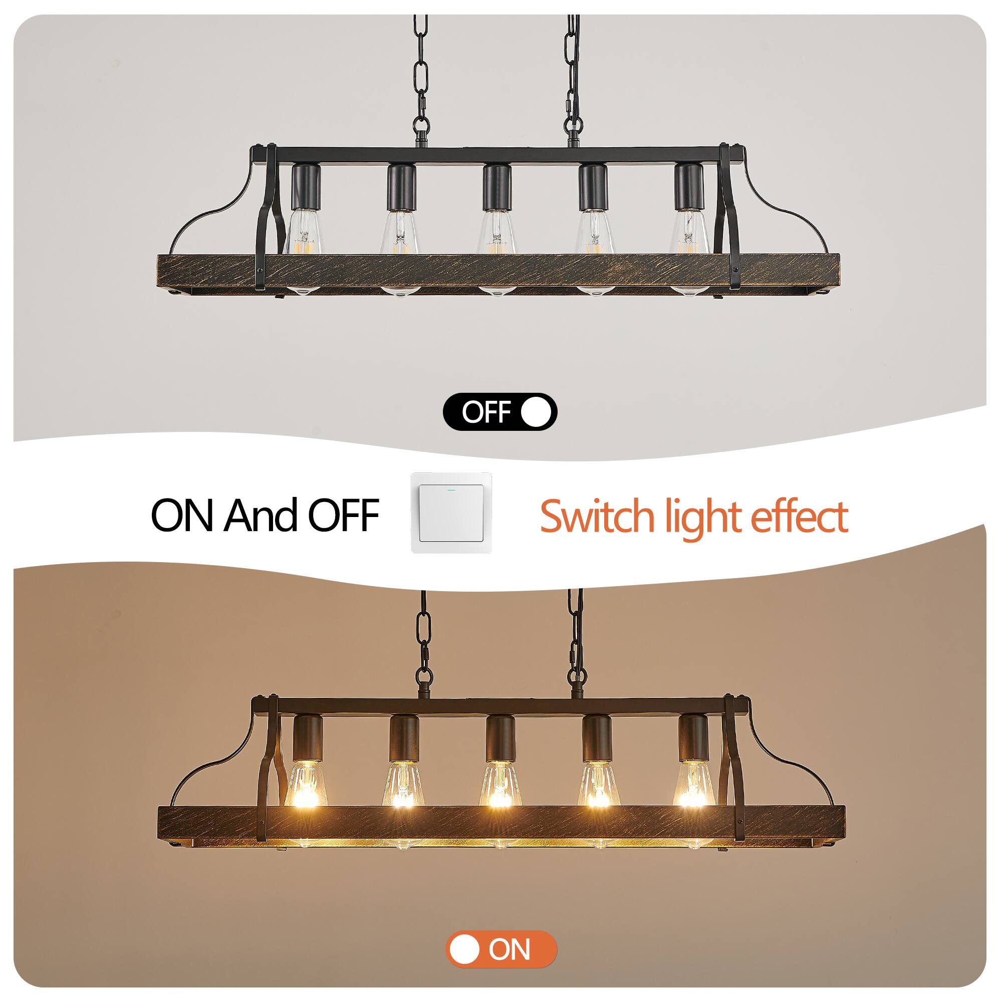 ON And OFF  
Switch light effect