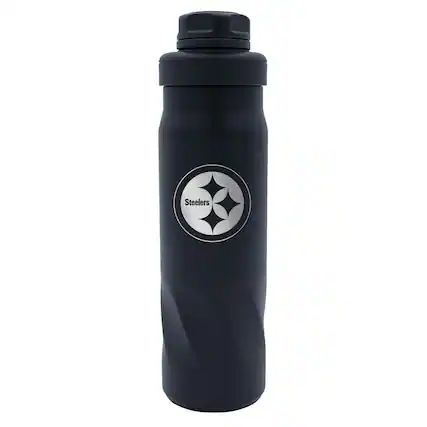 Front. WinCraft - Pittsburgh Steelers 20oz. Morgan Water Bottle - Multicolor.