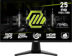 RAPID IPS 25 FHD 1920 x 1080 MSI MAG ARSENAL GAMING 200Hz 0.5ms GTG READY HDR