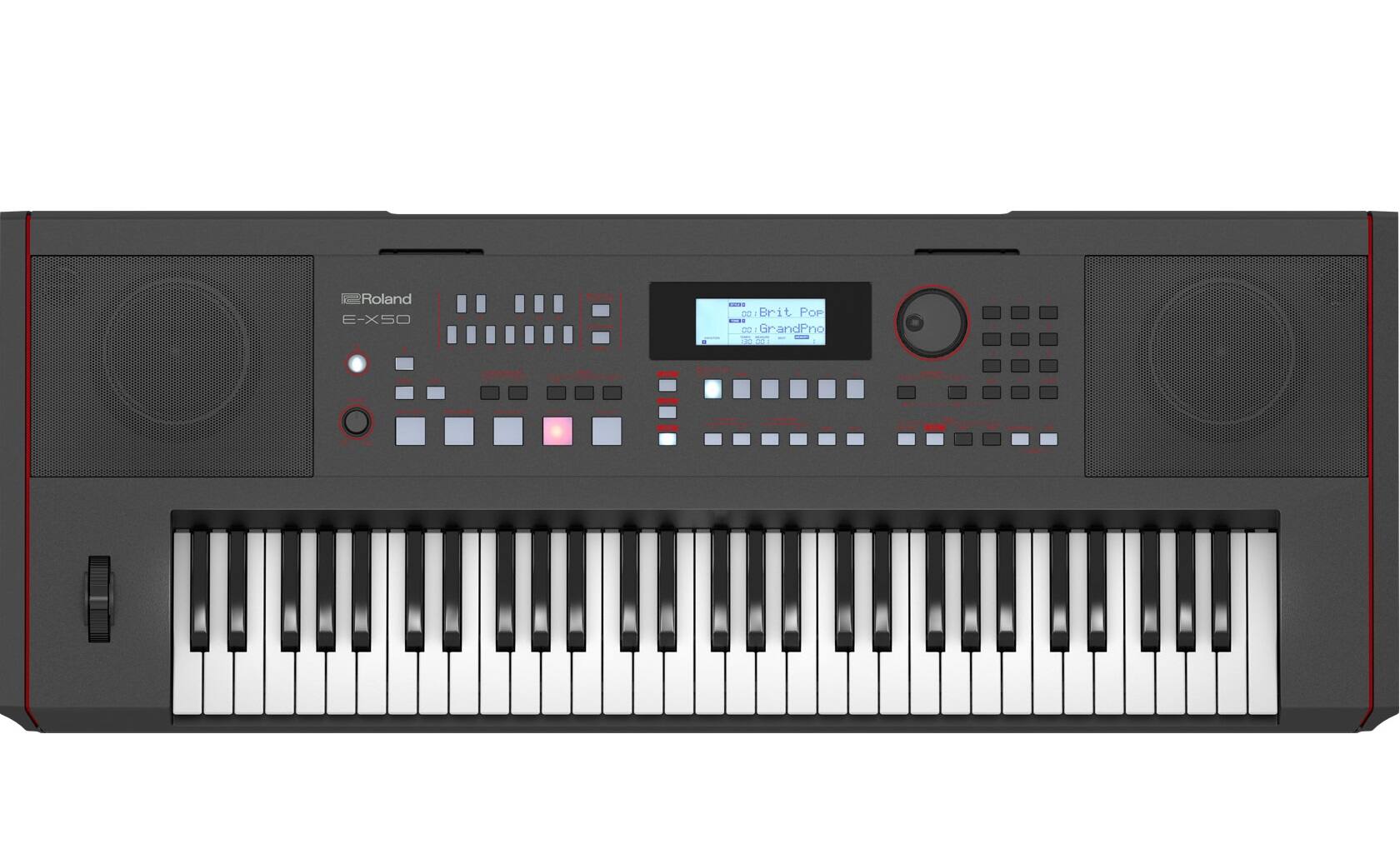Roland - E-X50 Arranger Full-Size Keyboard with 61 Keys - Black