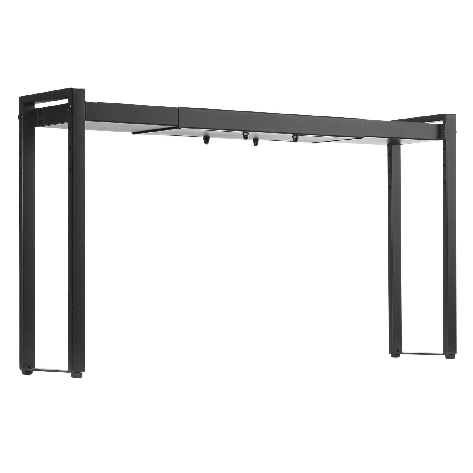 Alt View 5. VEVOR - Over the Stove Shelf, Adjustable 27-33Inch Spice Organizer, 4 Level Expandable Height Spice Rack for Kitchen Stove Top - Black.