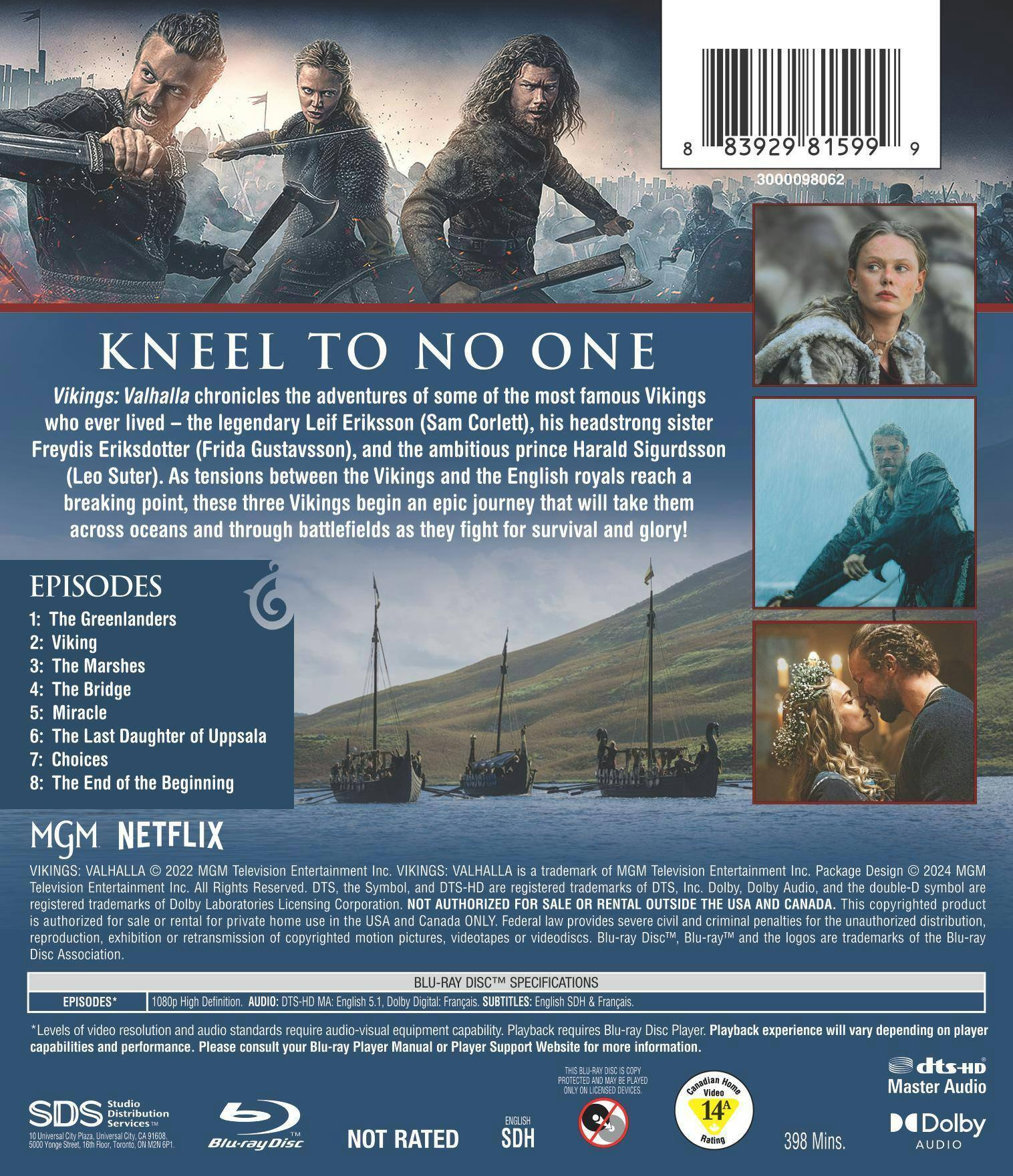 Back. Vikings: Valhalla: The Complete First Season [Blu-ray].