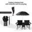 Folding Camping Chair with Umbrella and Carrying Bag: Convenient to Carry and Set Up