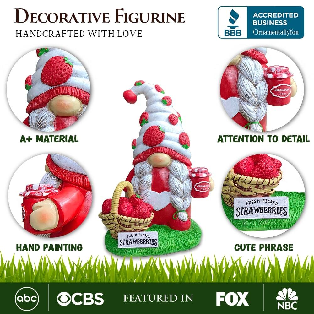 **Decorative Figurine**  
*Handcrafted with Love*

- **A+ Material**
- **Attention to Detail**
- **Hand Painting**
- **Cute Phrase**

*Accredited Business*  
OrnamentallyYou

*Featured in*  
ABC | CBS | FOX | NBC