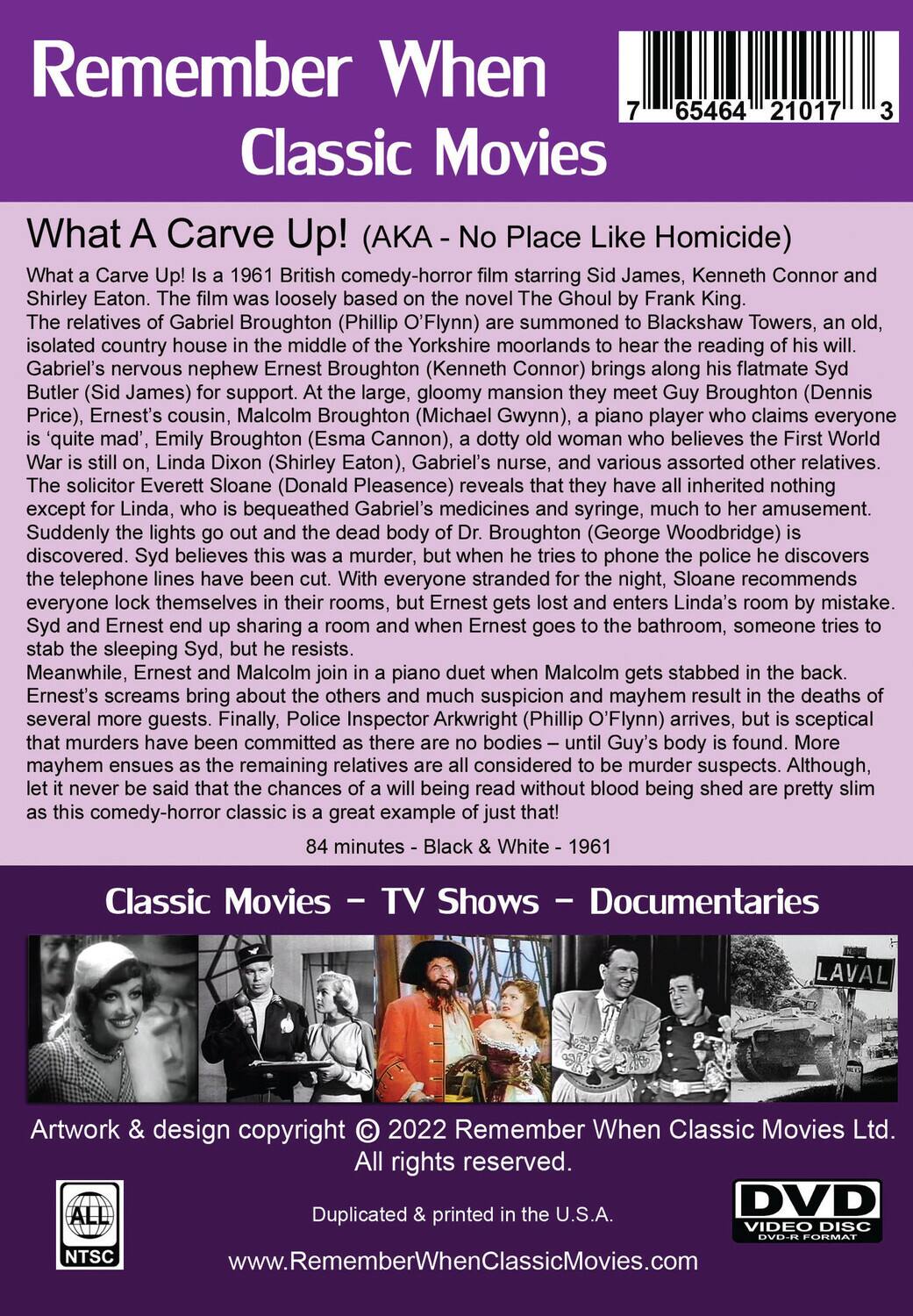 Alt View 1. What a Carve Up!   - DVD.