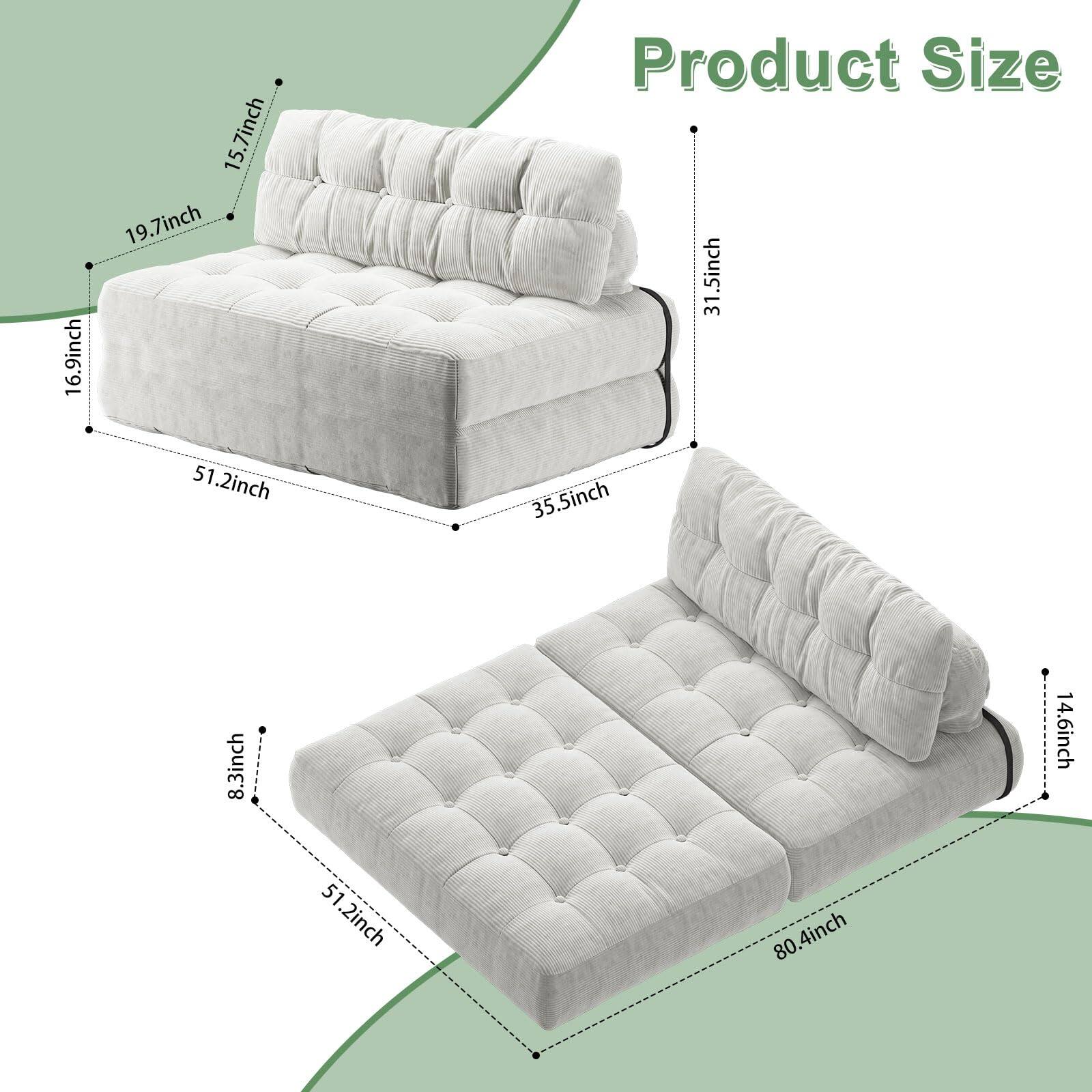 Product Size

- 16.9 inch
- 15.7 inch
- 19.7 inch
- 31.5 inch
- 51.2 inch
- 35.5 inch
- 8.3 inch
- 14.6 inch
- 80.4 inch