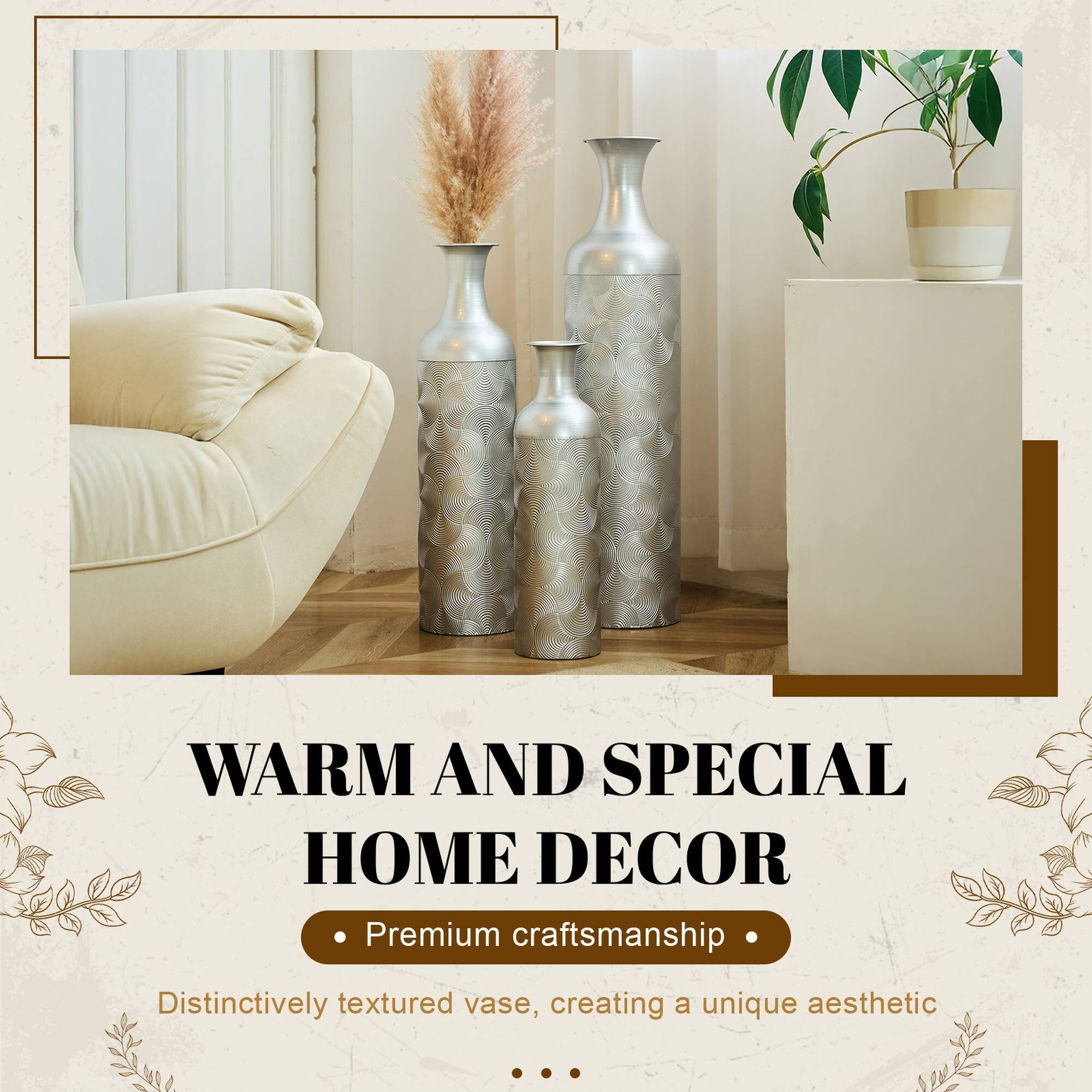 WARM AND SPECIAL HOME DECOR

Premium craftsmanship

Distinctively textured vase, creating a unique aesthetic