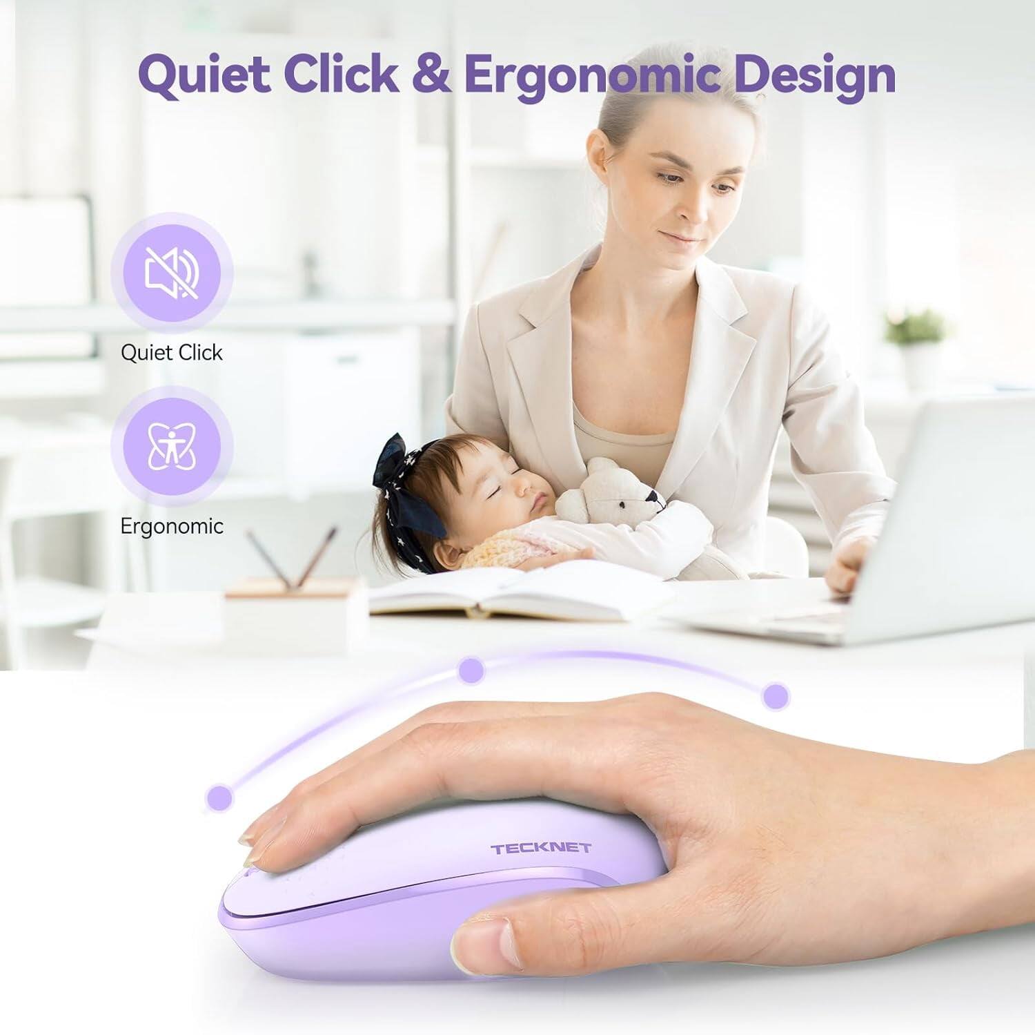 Quiet Click & Ergonomic Design

Quiet Click
Ergonomic

TECKNET