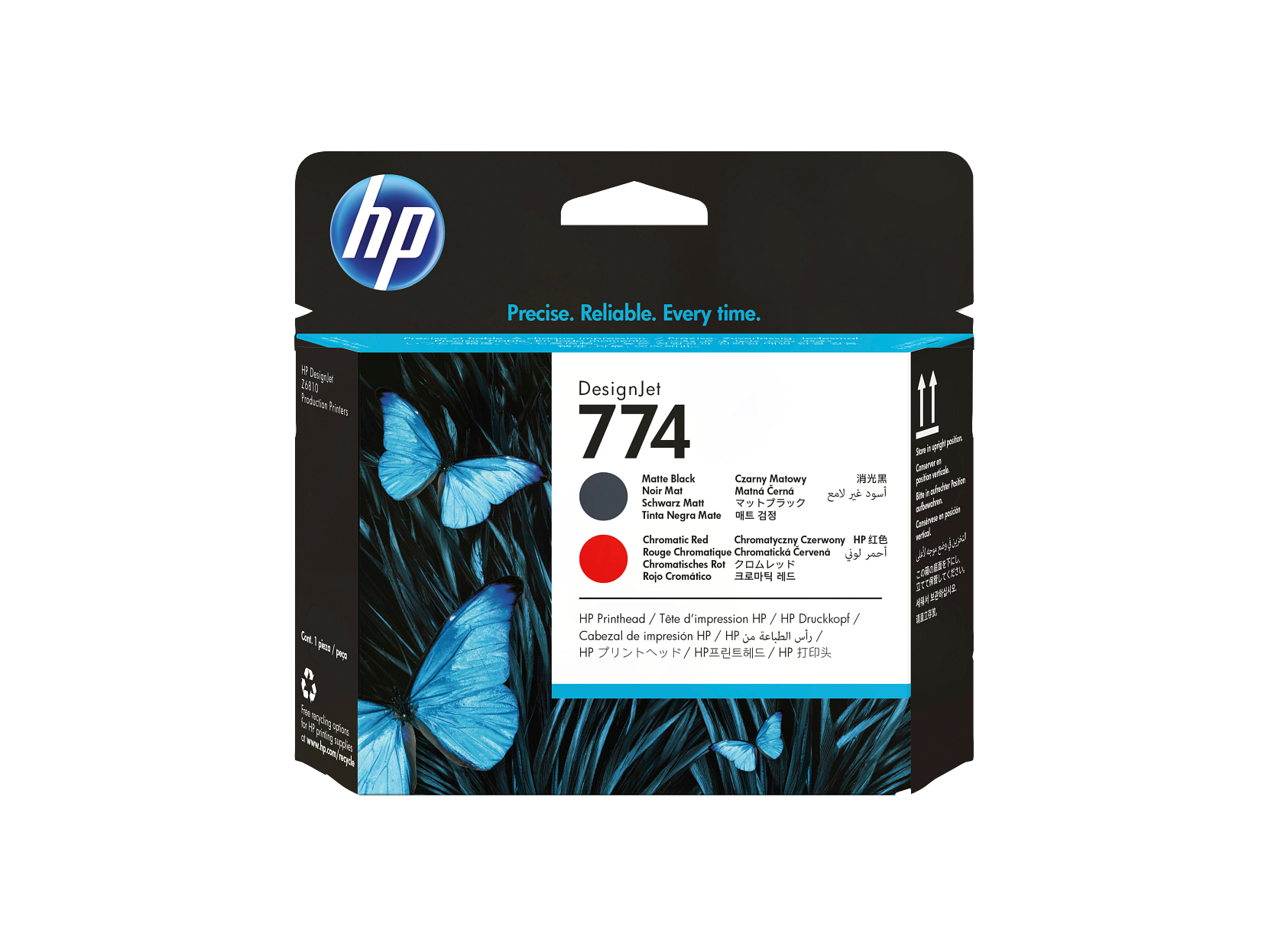 HP - 774 Matte Black/Chromatic Red DesignJet Printhead, P2V97A
