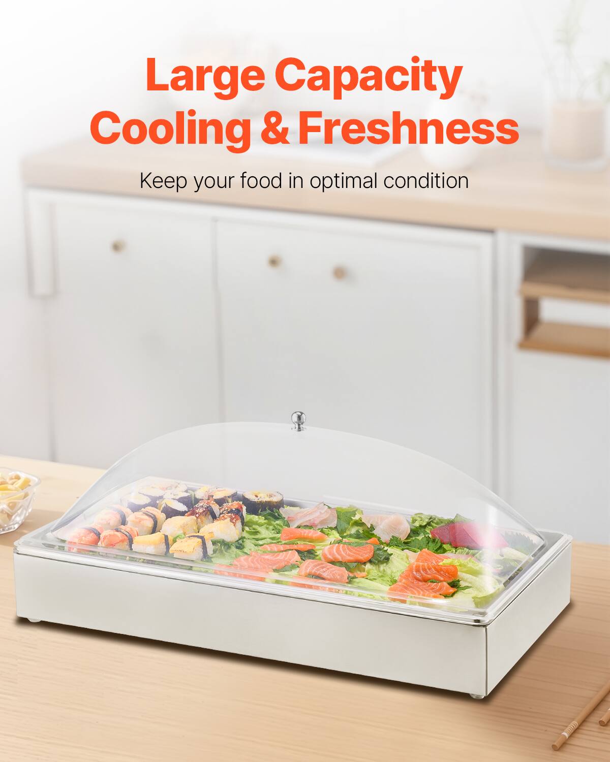 Large Capacity Cooling & Freshness  
Keep your food in optimal condition