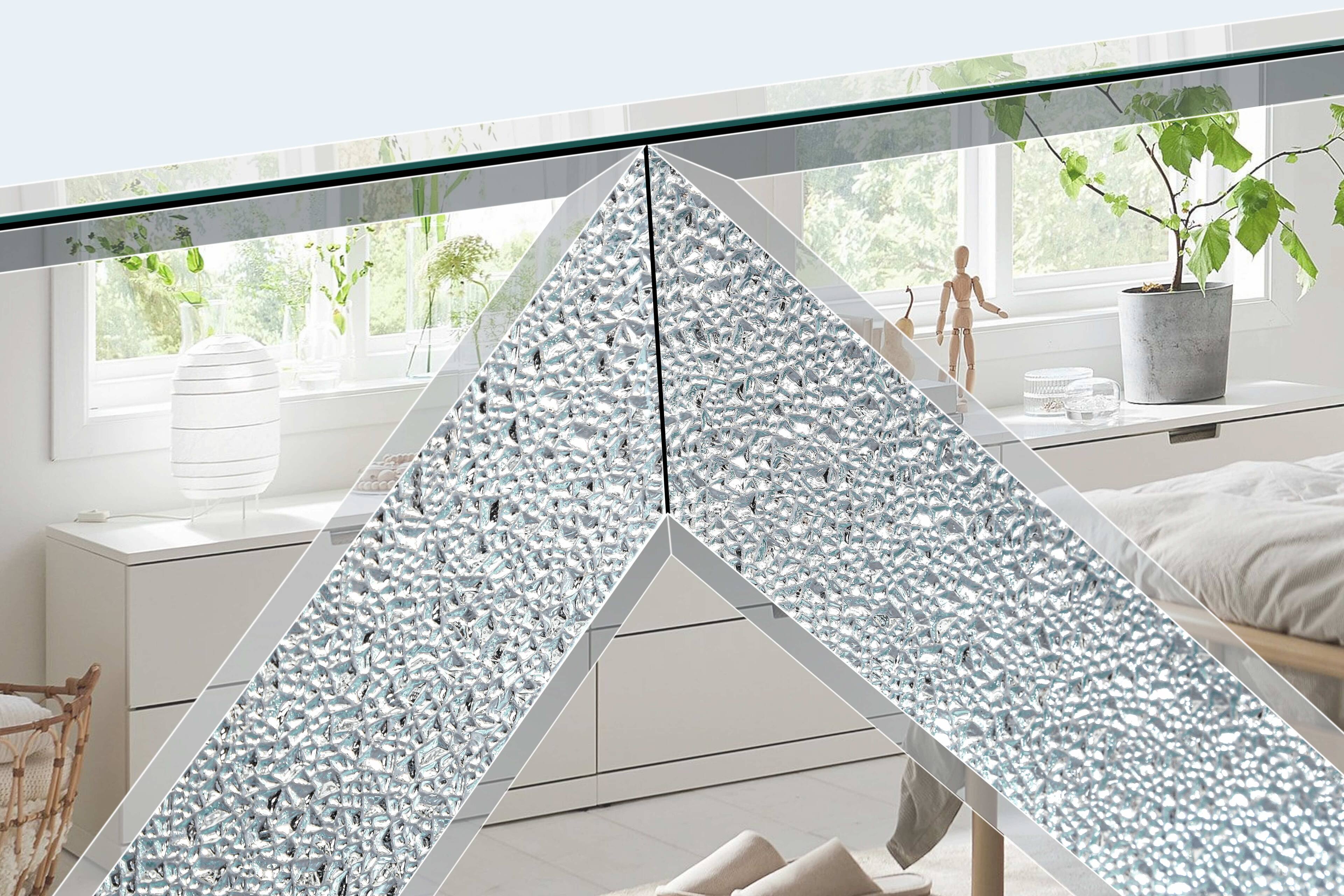 Alt View 2. APRILSOUL - 47 Inch Mirror TV Console Diamond Glass Doors for 50 Inch TV Living Room Bedroom - Silver.