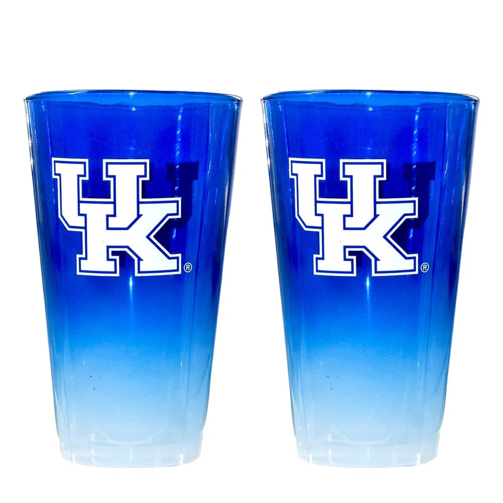 The Memory Company - Kentucky Wildcats Two-Pack 16oz. Ombre Pint Glass Set - Multicolor