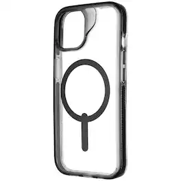 ZAGG - Santa Cruz Snap Case for MagSafe for iPhone 15 / 14 / 13 - Clear / Black