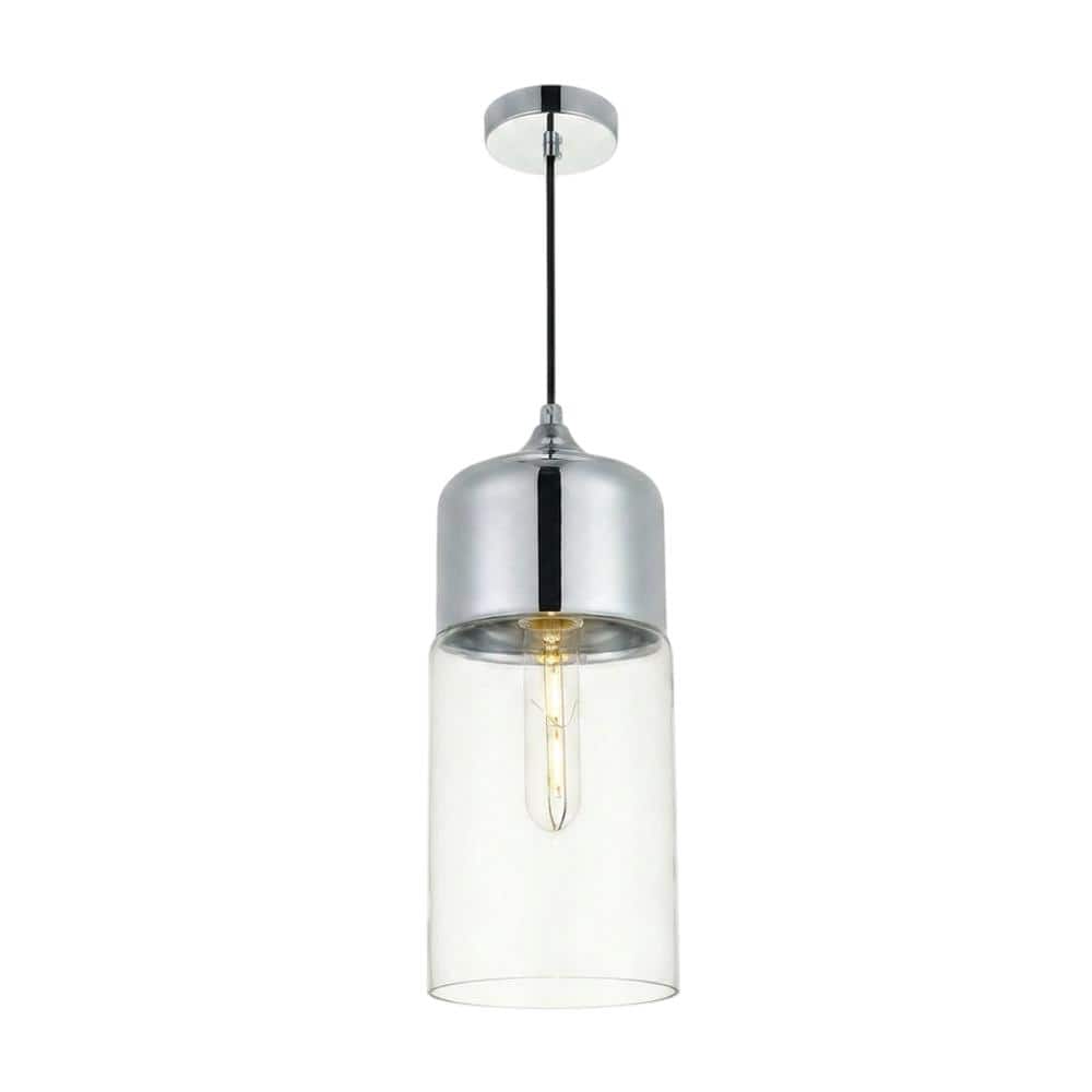 Living District - Ashwell 1 Light Chrome Pendant With Clear Glass - Chrome And Clear price history on PriceWatchPro